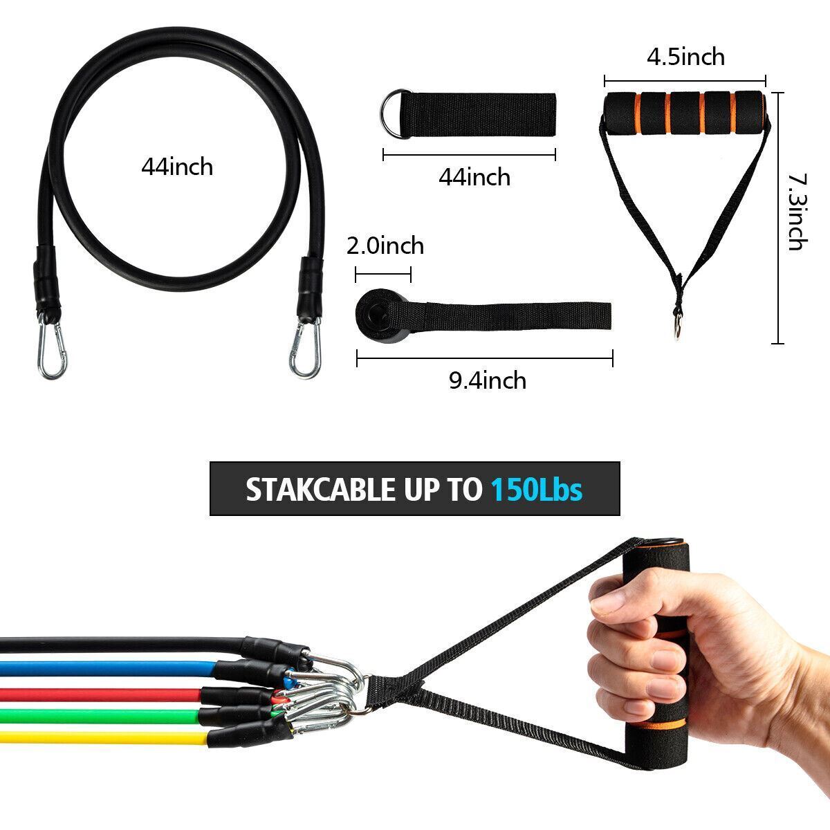 11 PCS Resistance Band