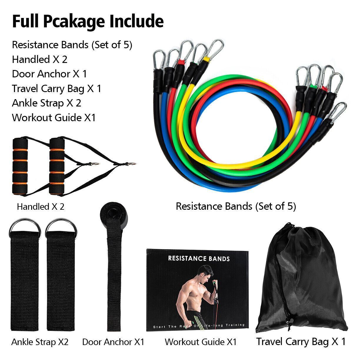 11 PCS Resistance Band